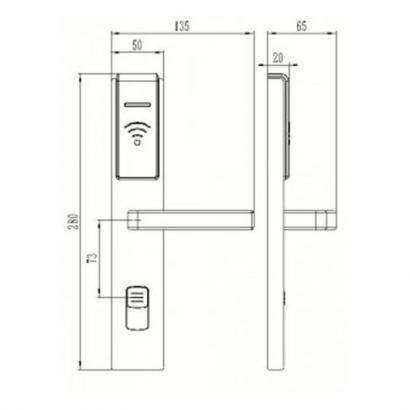 Электронный замок Bonwin BW803SC-K EURO фото 2