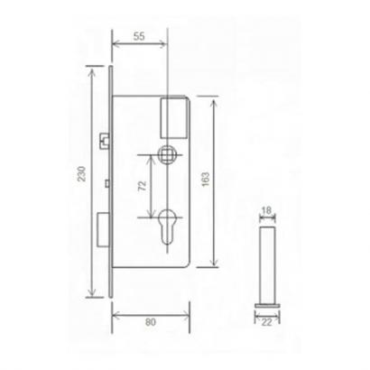 Электронный замок Bonwin BW823SC-T6 EURO фото 2