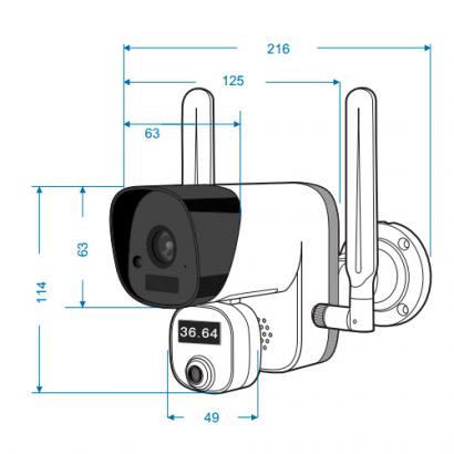 Тепловизионная IP видеокамера ZKTeco ZN-T3 фото 2