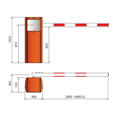 Шлагбаум электромеханический Automatic Systems BL-229-4 фото 2