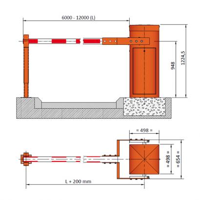 Шлагбаум электромеханический Automatic Systems BL-41-10 фото 3