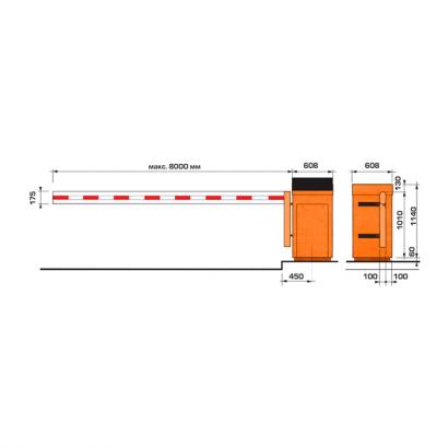 Шлагбаум электромеханический Automatic Systems BP-56-8 фото 2